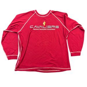 Vintage Exclusive Collection NBA Cleveland Cavaliers Shirt Men 2XL Red Crew Neck